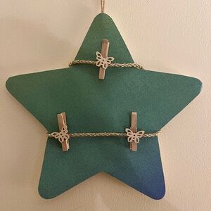 HANDCRAFTED | Original Green and Blue Gradient Shining Star Memo Board